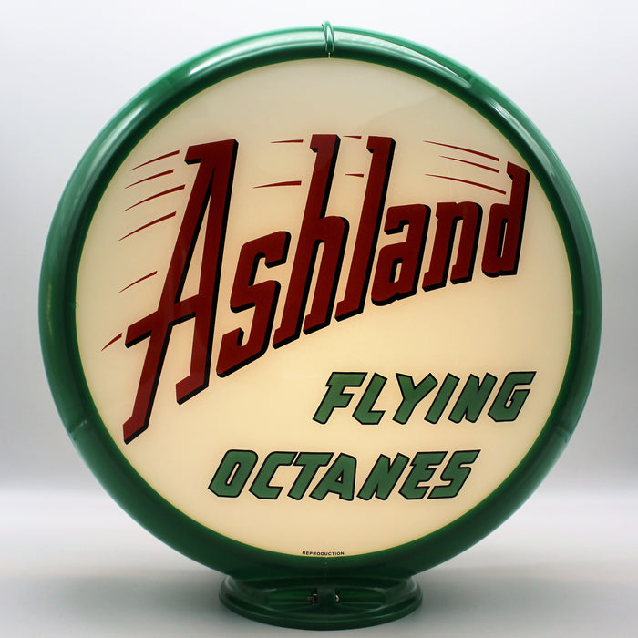 ASHLAND FLYING OCTANES Gas Pump Globe Face / Lens