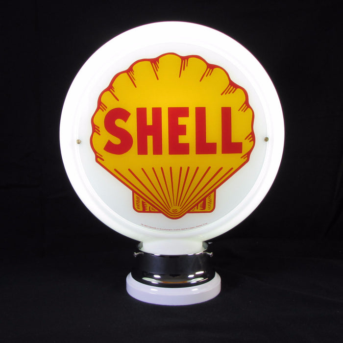 SHELL Glass Body Ad Globe with 10" Faces