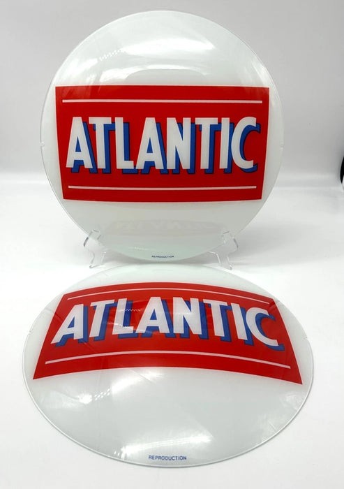 ATLANTIC 13.5" GLASS GLOBE FACES FOR GAS PUMP GLOBE (SET OF 2)