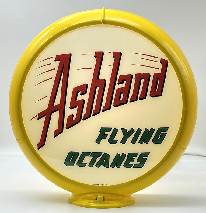 ASHLAND FLYING OCTANES Gas Pump Globe