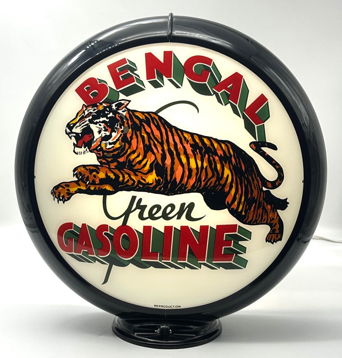 BENGAL GREEN GASOLINE 13.5" Gas Pump Globe