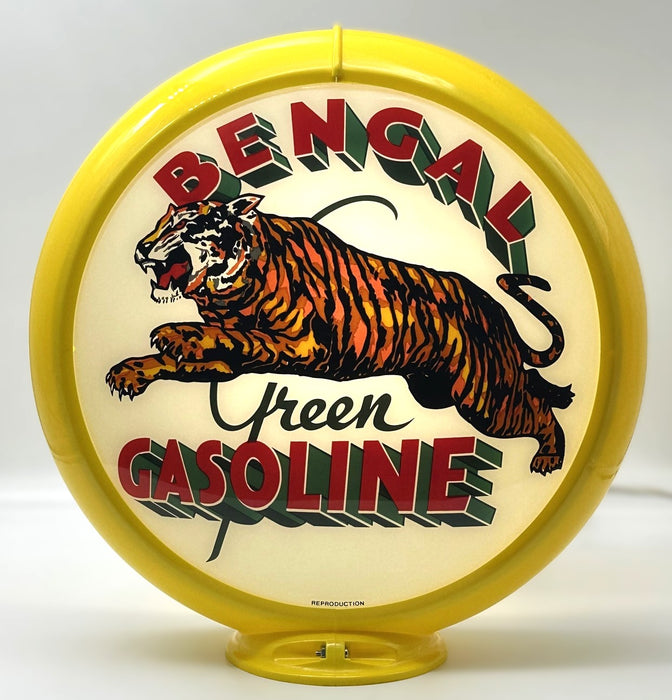 BENGAL GREEN GASOLINE 13.5" Gas Pump Globe