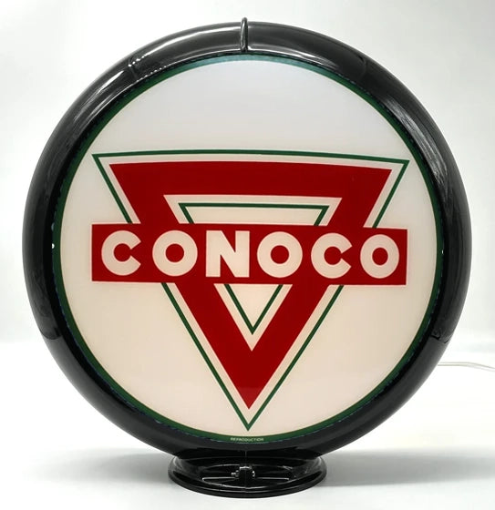 CONOCO RED TRIANGLE 13.5" Gas Pump Globe - FREE SHIPPING!!