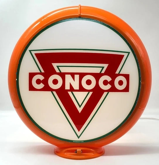 CONOCO RED TRIANGLE 13.5" Gas Pump Globe - FREE SHIPPING!!