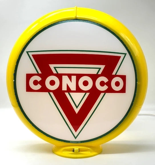 CONOCO RED TRIANGLE 13.5" Gas Pump Globe - FREE SHIPPING!!