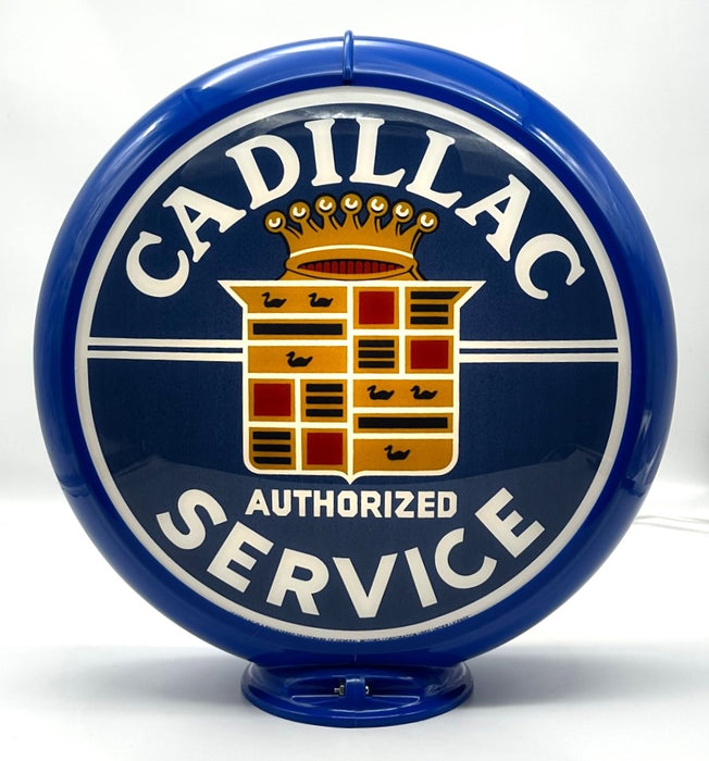 CADILLAC AUTHORIZED SERVICE 13.5" Gas Pump Globe
