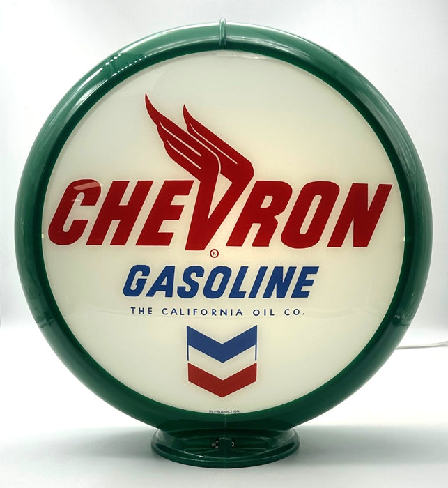 CHEVRON GASOLINE 13.5" Gas Pump Globe