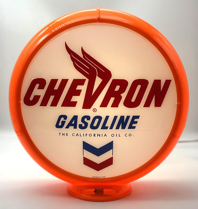 CHEVRON GASOLINE 13.5" Gas Pump Globe