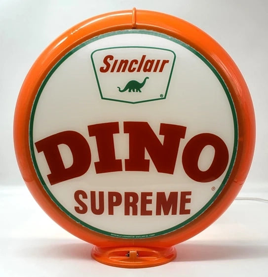 SINCLAIR DINO SUPREME 13.5" Ad Globe