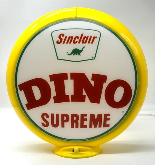 SINCLAIR DINO SUPREME 13.5" Ad Globe