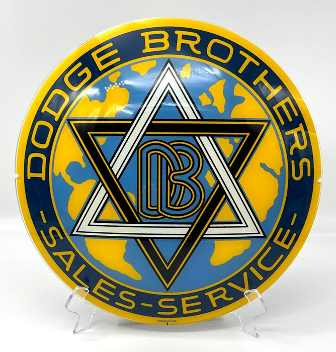 DODGE BROTHERS SALES - SERVICE 13.5" Gas Pump Globe Face / Lens