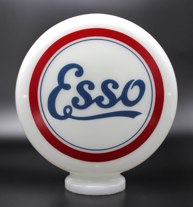 ESSO 8" Glass Gas Pump Globe