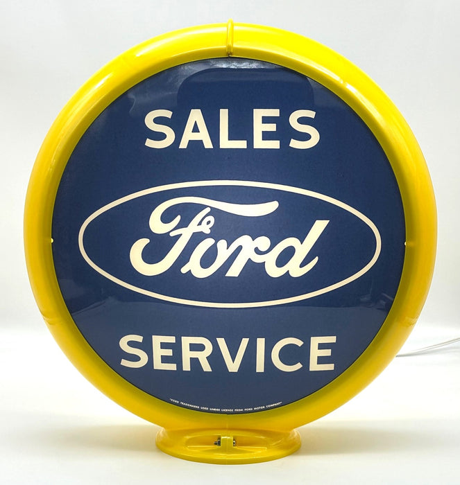 FORD SALES AND SERVICE 13.5" GAS PUMP GLOBE - FREE SHIPPING!!