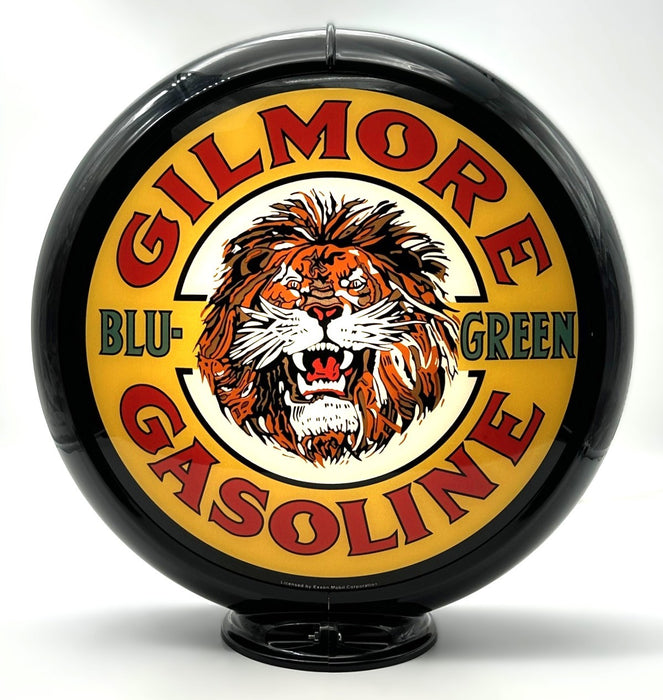 GILMORE BLU-GREEN GASOLINE 13.5" Gas Pump Globe
