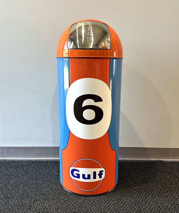 GULF HERITAGE GT40 #6 Metal Bullet Style Trash Can - FREE SHIPPING! (Copy) (Copy)