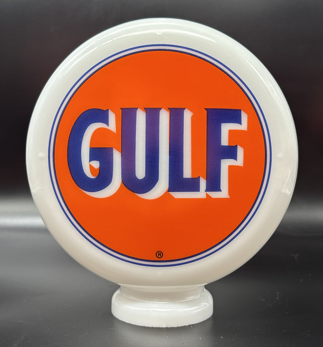 GULF 8" Mini Gas Pump Globe