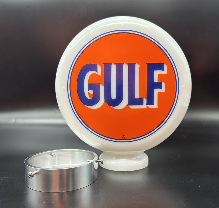 GULF 8" Mini Gas Pump Globe