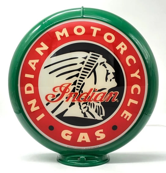 INDIAN MOTORCYCLE GAS - GAS PUMP GLOBE- FREE SHIPPING !