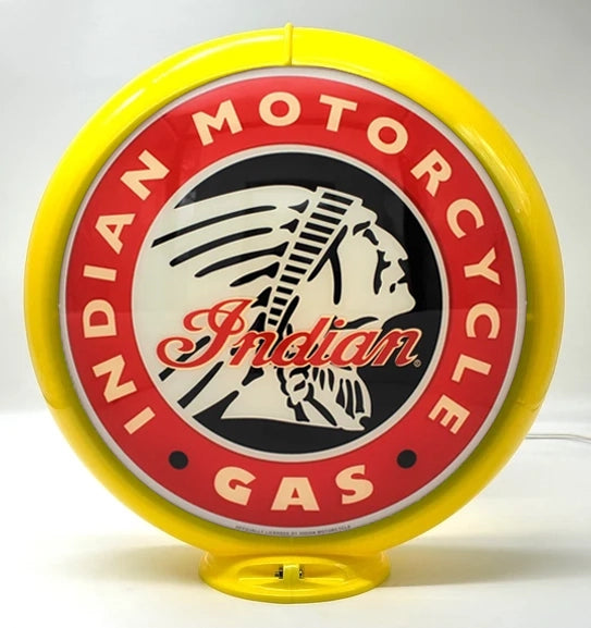 INDIAN MOTORCYCLE GAS - GAS PUMP GLOBE- FREE SHIPPING !