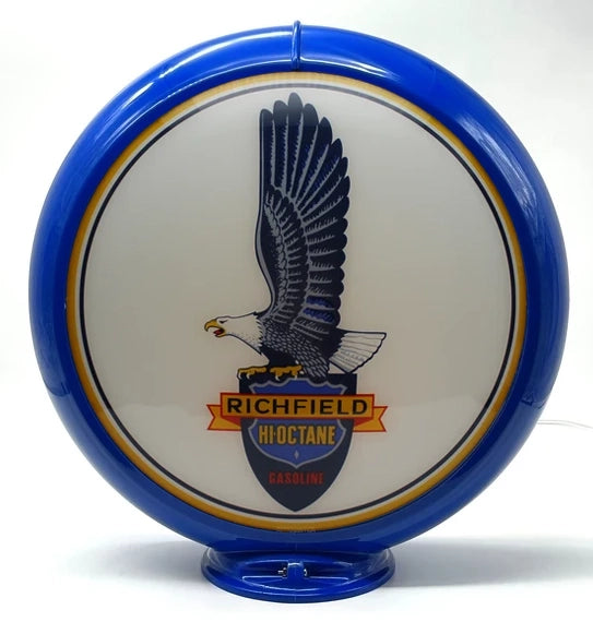 RICHFIELD HI-OCTANE LARGE EAGLE 13.5" Ad Globe