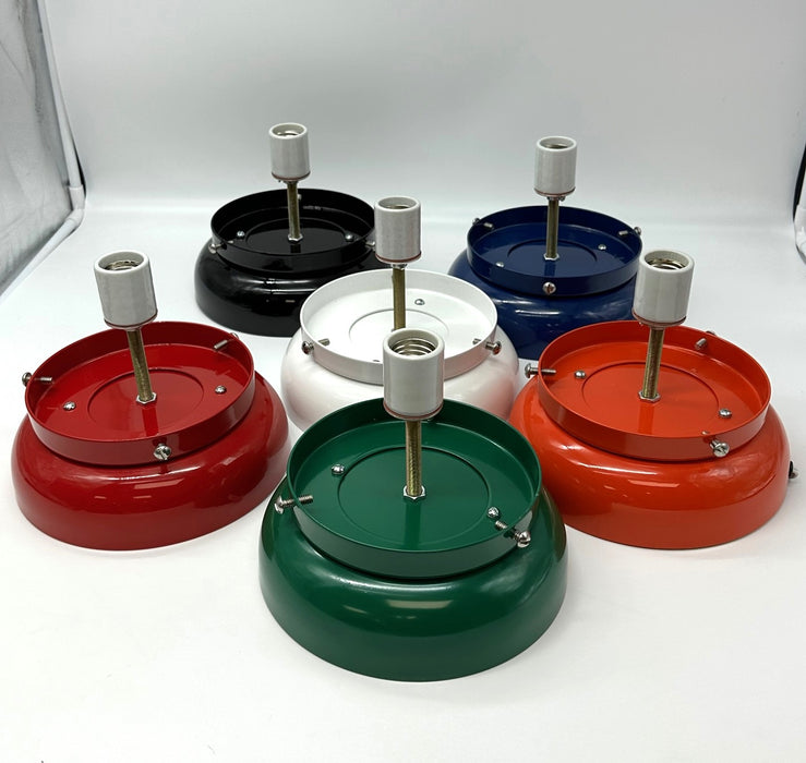 Lamp Base w Matching 6" Powder Coated Matching Holder for 13.5" and 15" Gas Pump Globes. FREE SHIPPING!