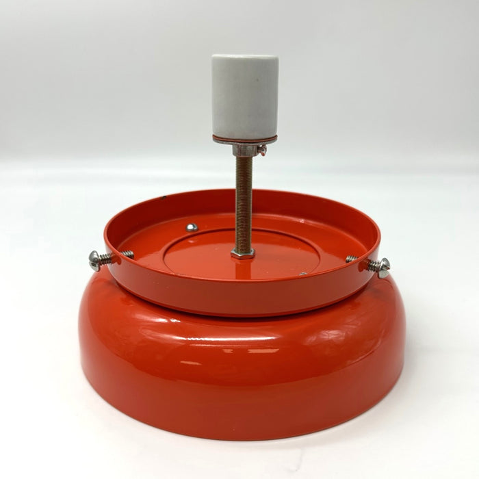 Lamp Base w Matching 6" Powder Coated Holder for 13.5" and 15" Gas Pump Globes. FREE SHIPPING!