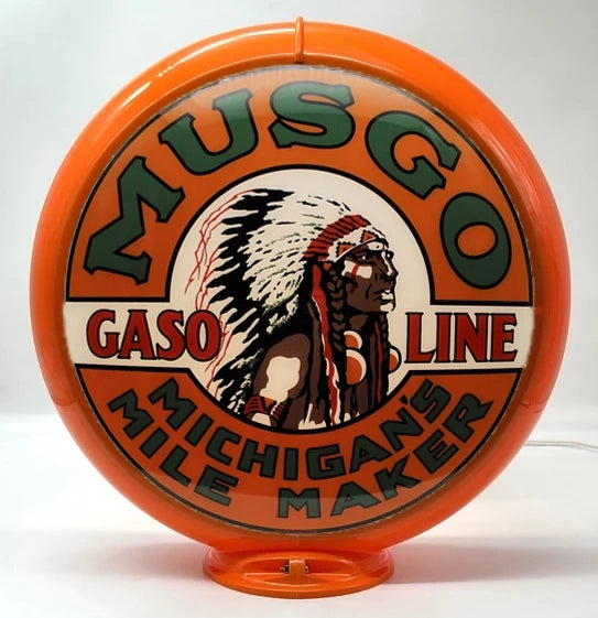 MUSGO GASOLINE 13.5" Ad Globe