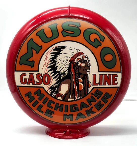 MUSGO GASOLINE 13.5" Ad Globe