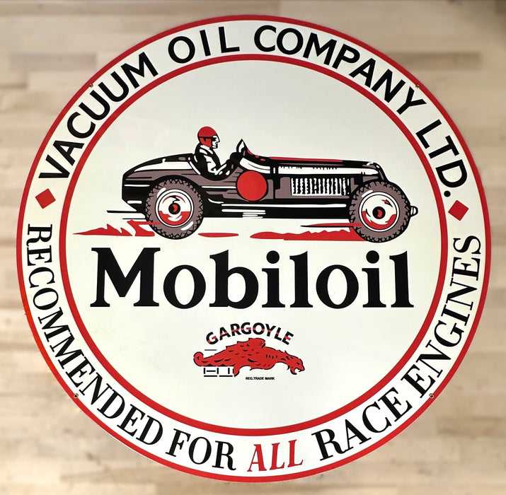 MOBILOIL RACING 36" Sign