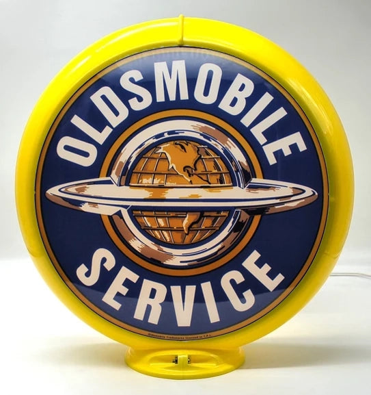 OLDSMOBILE SERVICE 13.5" Ad Globe