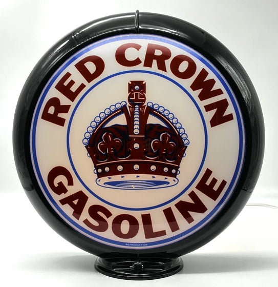 RED CROWN GASOLINE 13.5" Ad Globe