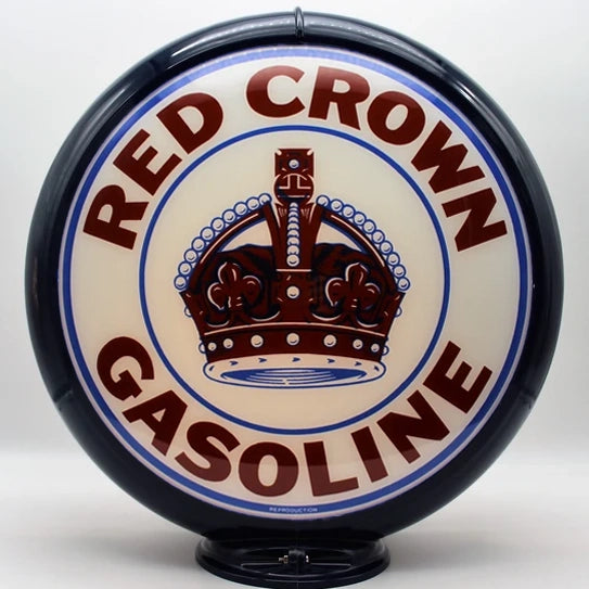 RED CROWN GASOLINE 13.5" Ad Globe