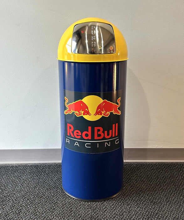 RED BULL RACING Metal Bullet Style Trash Can - FREE SHIPPING!