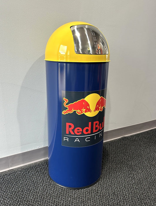 RED BULL RACING Metal Bullet Style Trash Can - FREE SHIPPING!