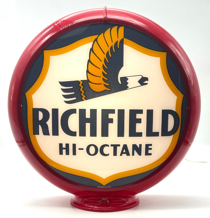 RICHFIELD HI-OCTANE 13.5" Ad Globe