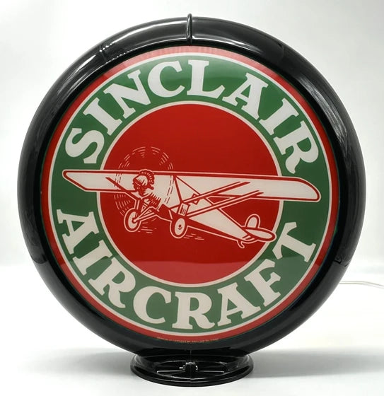 SINCLAIR AIRCRAFT 13.5" Ad Globe - FREE SHIPPING!!