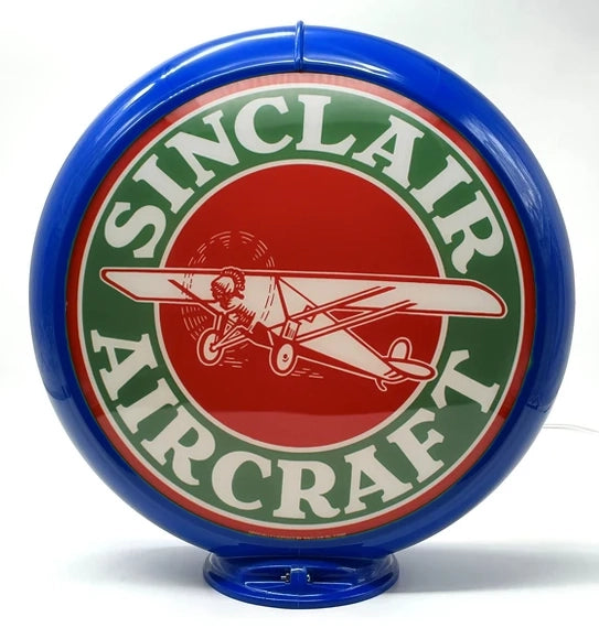 SINCLAIR AIRCRAFT 13.5" Ad Globe - FREE SHIPPING!!