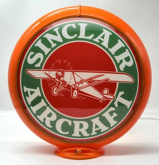 SINCLAIR AIRCRAFT 13.5" Ad Globe - FREE SHIPPING!!