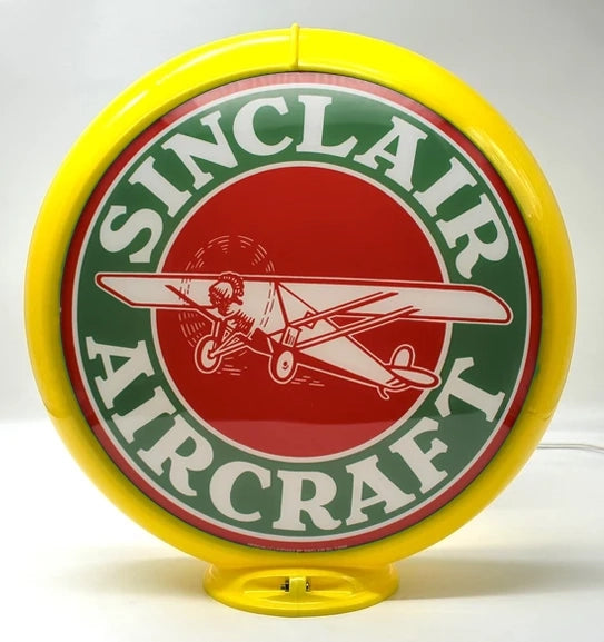 SINCLAIR AIRCRAFT 13.5" Ad Globe - FREE SHIPPING!!