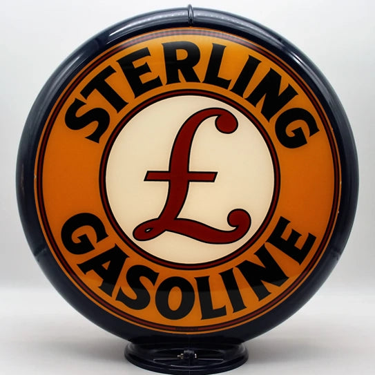 STERLING GASOLINE 13.5" GAS PUMP GLOBE - FREE SHIPPING