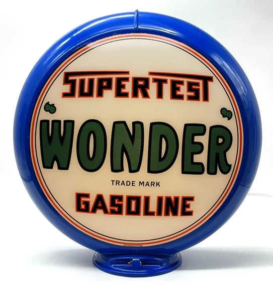 SUPERTEST WONDER GASOLINE 13.5" Ad Globe