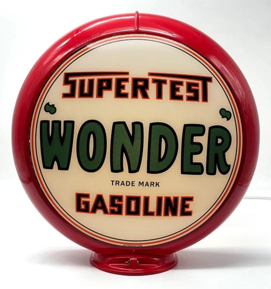 SUPERTEST WONDER GASOLINE 13.5" Ad Globe