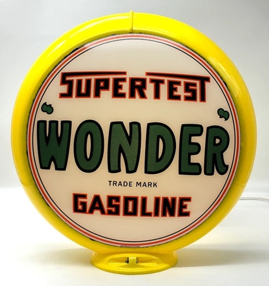 SUPERTEST WONDER GASOLINE 13.5" Ad Globe