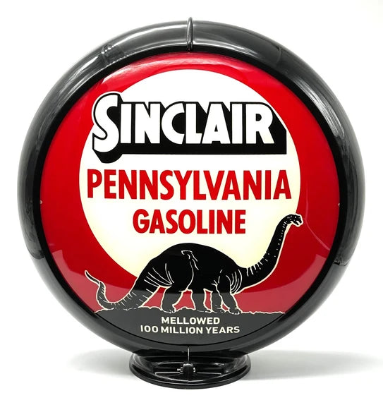 SINCLAIR PENNSYLVANIA GASOLINE 100 MILLION 13.5" GLASS FACE FOR GAS PUMP GLOBE