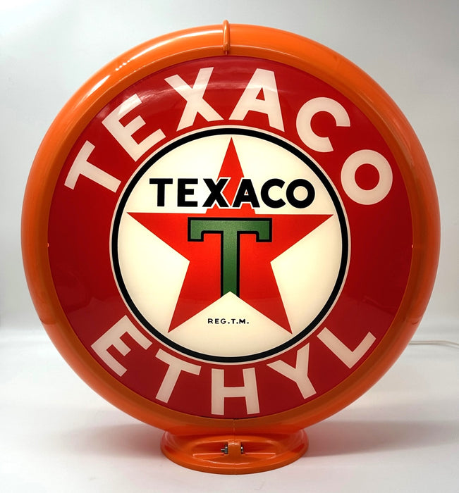 TEXACO ETHYL 13.5" Gas Pump Globe - FREE SHIPPING!!