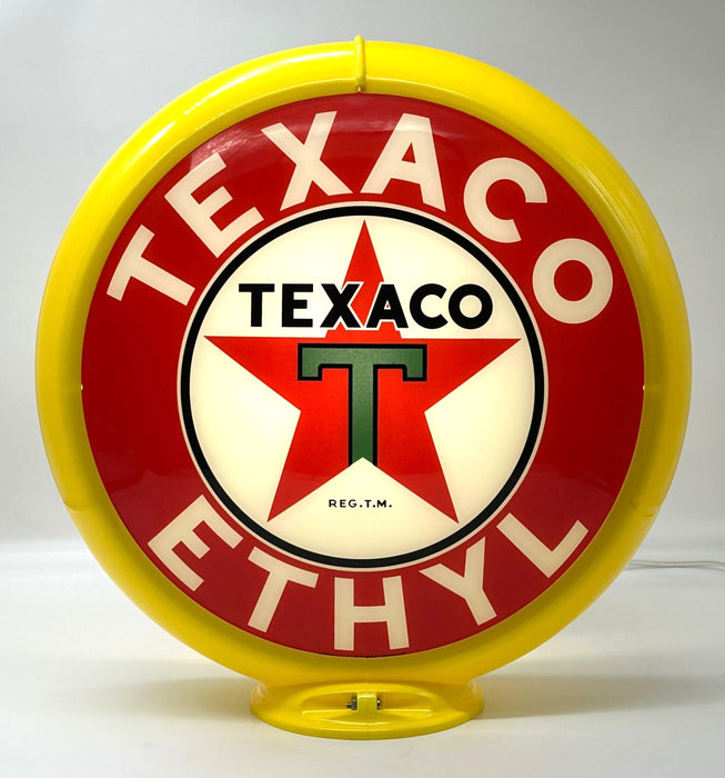 TEXACO ETHYL 13.5" Gas Pump Globe - FREE SHIPPING!!