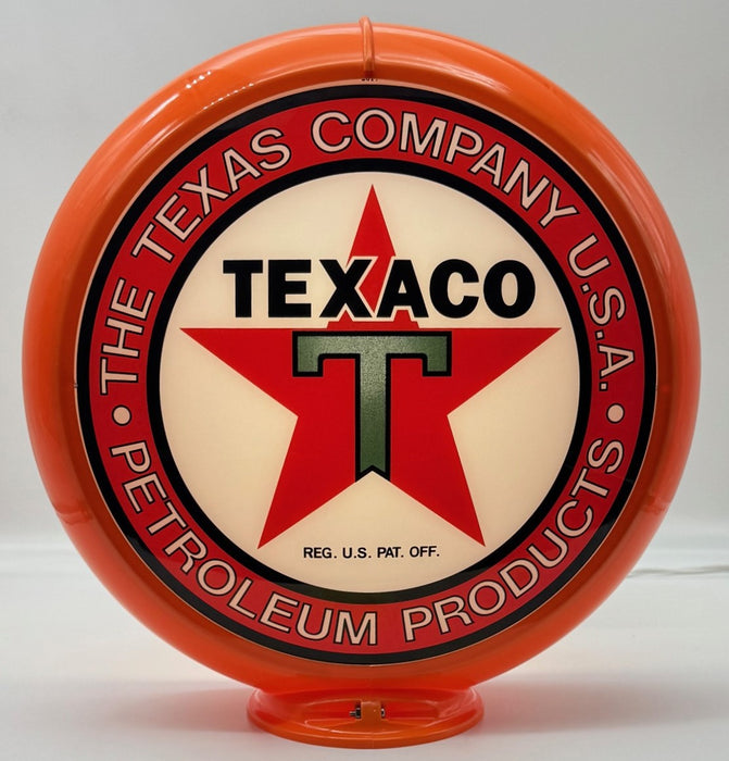 TEXACO THE TEXAS COMPANY USA 13.5" Ad Globe - FREE SHIPPING!!