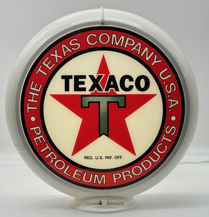 TEXACO THE TEXAS COMPANY USA 13.5" Ad Globe - FREE SHIPPING!!