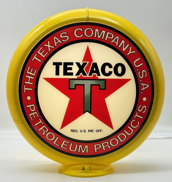 TEXACO THE TEXAS COMPANY USA 13.5" Ad Globe - FREE SHIPPING!!