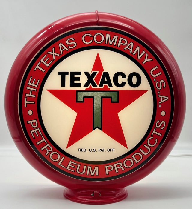 TEXACO THE TEXAS COMPANY USA 13.5" Ad Globe - FREE SHIPPING!!